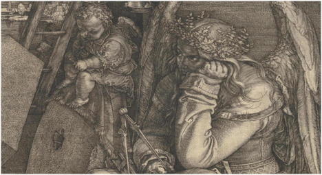 Dürer, Melancholia I, detail